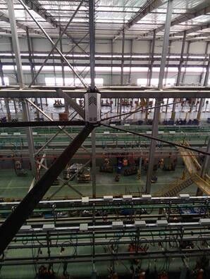 柳州鱼峰区车间工业大风扇的结构系统是怎么正常运作的