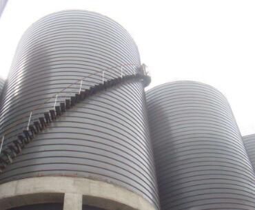 阿勒泰地区青河县钢板仓500吨的