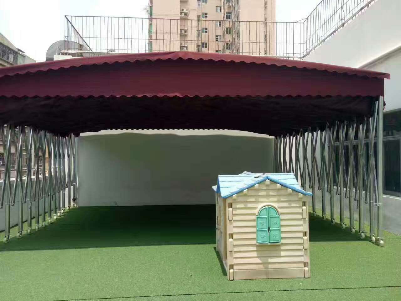 可电动幼儿园雨棚